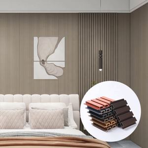 <span class=keywords><strong>Prix</strong></span> bon marché Co Extrusion Grille Mur <span class=keywords><strong>Façade</strong></span> Panneau Anti-Eau WPC PE Panneau Mural Pour Mur Extérieur - Product Image 6