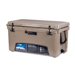 Glacière rotomoulée KUER-B 75Qt grande capacité, portable, pour pêche, camping, alimentation, réfrigérateur rectangulaire en LLDPE - Product Image 2