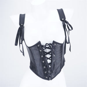 हैटर-गर्दन शपीवियर शीर्ष अदालत कमर कॉर्सेट नेट रेड इन नाइट क्लब कमर चुड़ैल ब्लैक टाइट्स महिलाओं - Product Image 1