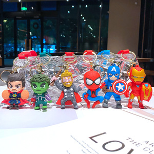 Venta al por mayor de fábrica: Llaveros de dibujos animados de <span class=keywords><strong>Marvel</strong></span>, llaveros 3D de personajes de anime, regalo de máquina expendedora de muñecos. - Product Image 3