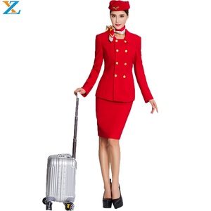 Uniforme alla Moda per Assistenti di Volo <span class=keywords><strong>Emirates</strong></span> Airline Set di Uniformi per Hostess dell'Aviazione - Product Image 1