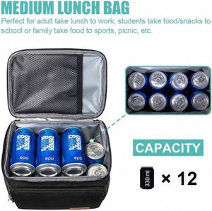 Bolsa Térmica Portátil Grande para Exteriores, Bolsa de Almuerzo Impermeable y Bonita para el Trabajo, Oficina, Picnic y Viajes - Product Image 3