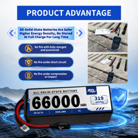 Baterai Solid State 66Ah 66000mAh 6S 23.7V 1564.2Wh 320Wh/kg untuk Drone Angkut Berat, UAV, dan Robot