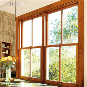 Tùy chỉnh thiết kế đơn giản phong cách Mỹ khung nhôm Tempered an toàn tráng men đơn đôi treo cửa sổ với trang trí nướng - Product Image 2