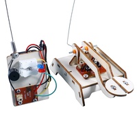 Kits STEM de modèle de grue OKYN-T0248 en gros pour enfants, engrenages et poulies, projet scientifique de physique