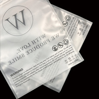 Sacs refermables avec logo imprimé personnalisé, pochettes en plastique givré pour vêtements, cosmétiques et emballage de petits articles