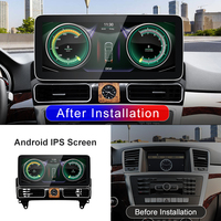 STWEI Nuevo Reproductor Multimedia para Auto con Pantalla de 12.3 Pulgadas, Android 14, CarPlay Inalámbrico para Benz Clase M W166 ML250 ML350, GPS
