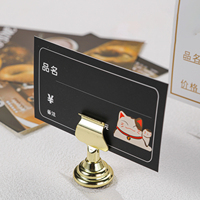 Clip de table en métal pour menu, clip publicitaire POP, porte-étiquette de prix pour produits de boulangerie, présentoir de cartes de table de bureau