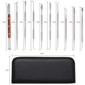 10 pièces/ensemble outils de sculpture de cire dentaire spatule couteau de plâtre pratique polyvalent Kit de blanchiment des dents outils d'instruments de dentisterie - Product Image 2