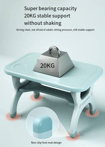 Nuovo Tavolo per Compiti in Plastica per Bambini Facile <span class=keywords><strong>da</strong></span> Montare Scrivania per Studio Set Scrivania e Sedia per l'Apprendimento dei Bambini - Product Image 5