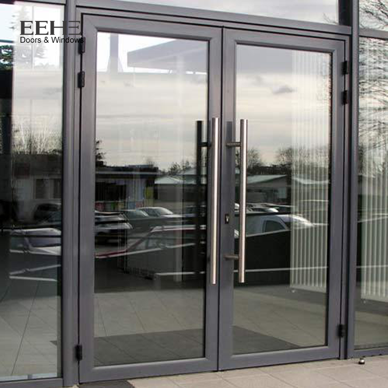 Hot Sale EEHE Modern Design Aluminum Double Swing Door Commercial patio entrance doors