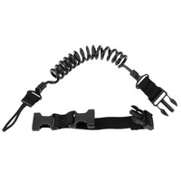 Sangle de tir et de chasse extérieure en cuir réglable et élastique, légère, à deux points d'attache, avec grossissement 6X