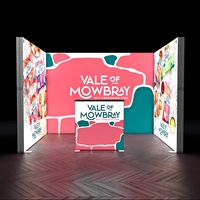 Nouvelle alternative LED : Affichage lumineux LED mural double face étanche pour stand d'exposition 10x10
