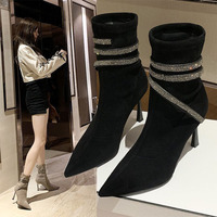 Vente en gros directe d'usine, bottes à talons hauts, talons hauts à la mode, talons hauts pour femmes, talons hauts de créateurs