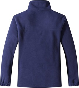Capuche polaire d'hiver pour hommes coupe-vent imperméable écologique léger fermeture éclair complète vêtements d'extérieur support de poche Durable Style doux - Product Image 2