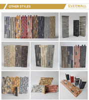 Panneau mural en pierre artificielle PU anti-âge Everwall, revêtement mural en polyuréthane imperméable pour jardin
