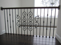 Balustre carré massif de style classique de haute qualité, noir, pour balcon, décoration intérieure, balustre d'escalier en fer forgé pour escalier