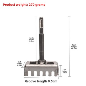 Perforadora Eléctrica <span class=keywords><strong>para</strong></span> Electricistas y Fontaneros, Abre Orificios Cuadrados en Paredes, Compatible con Caja de 86 Líneas - Product Image 6