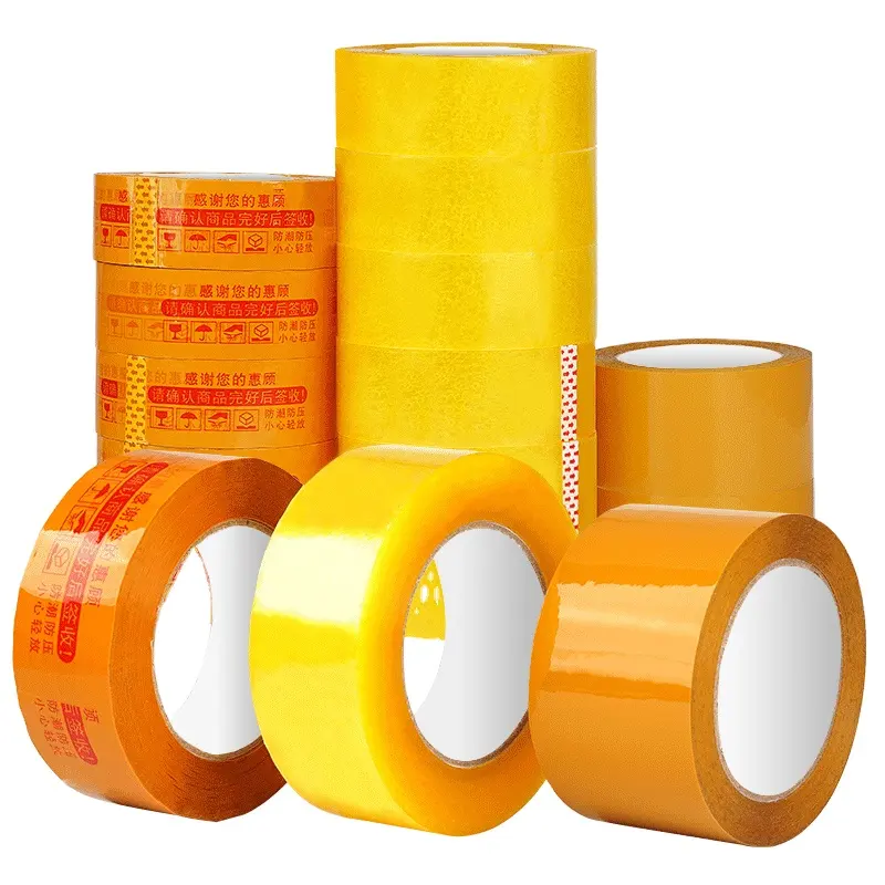 2023 model 2 "3" transparent bopp tape Single side plastic customizable tape custom sealing tape