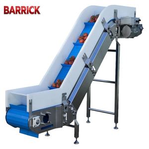 Modulaire emmerliftband van roestvrij staal, food grade, voor het heffen van fruit en het transport van hellende materialen - Product Image 5