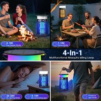 Lampe anti-moustiques électrique portable solaire rechargeable UV LED USB OEM ODM pour extérieur