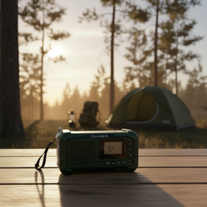 Radio de Emergencia Portátil de 10000mAh con Banco de Energía, Bandas AM/<span class=keywords><strong>FM</strong></span>/WB, Carga Solar y Manual, Linterna LED y Altavoz Integrado - Product Image 3