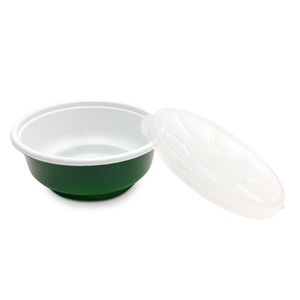 Eco friendly PP microwavable disposable plastic round takeaway packaging soup bowl with lid