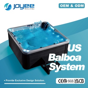 JOYEE Bain à remous extérieur Balboa importé pour jardin, en acrylique Aristech, avec fonction massage et spa - Product Image 1