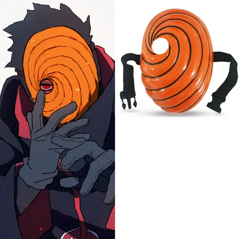 मोबाइल फोनों cosplay obito चेहरे नकाब Cosplay प्रोप हास्य के लिए चोर बच्चे खिलौना Uchiha Madara