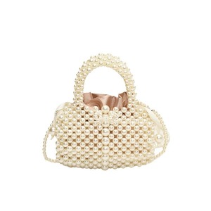 Sac à main de luxe fait main pour mariée, orné de perles, élégant pour femme, pochette de soirée, sac à bandoulière, sac fourre-tout - Product Image 5