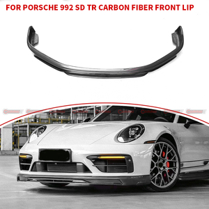 Prix le plus bas : Diffuseur avant de voiture en fibre de carbone sèche style Te-chart pour Porsche 911 992 SD 2019 - 2024 - Product Image 4