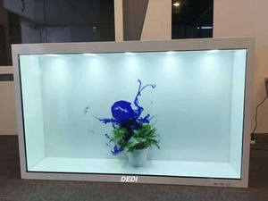 신형 55인치 터치스크린 3D 홀로그램 박스 디스플레이 수직 투명 LCD 홀로박스 카메라 및 마이크 포함 - Product Image 5