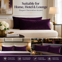Housse de coussin de canapé à fermeture éclair dissimulée sur mesure, housse de coussin de chambre à coucher, textile de maison, housse de coussin en velours