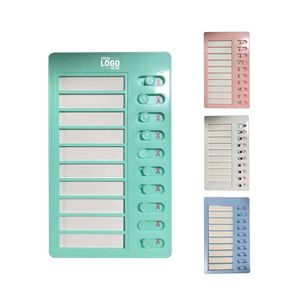 Pizarra de Plástico con Logotipo Personalizado, Lista de Tareas, Dispositivo de Autodisciplina, Gestión de Buenos Hábitos para Niños, Planificador DIY - Product Image 2