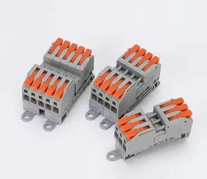2604D Series Multi-color Male And Female Butt Quick Connector 2~5P Splicing Butt Wire Connector Push-In Wire Connectors
