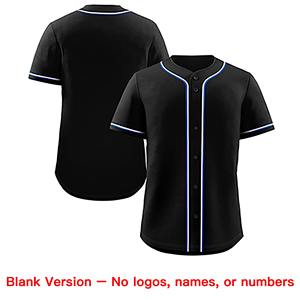 Camiseta de Béisbol Clásica Personalizada en Negro y Blanco Real, Estilo Auténtico - Product Image 3