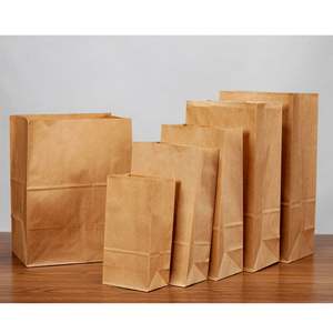 Bolsa de Papel Kraft Antigrasa para Protección Ambiental, Bolsa para Entrega de Alimentos, Bolsa de Papel para Pan Tostado al por Mayor - Product Image 1