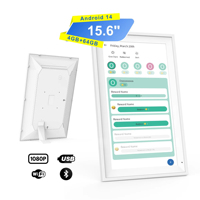 Calendario Electrónico y Tabla de Tareas con Pantalla Táctil IPS HD de 15.6 Pulgadas, WiFi 6, USB, Bluetooth, Calendario Familiar Inteligente para Montar en la Pared