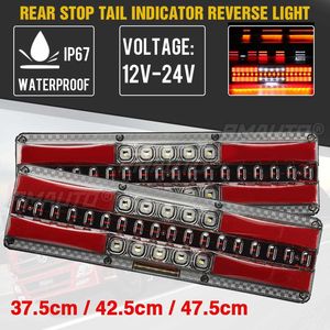 Feu arrière LED dynamique 12V 24V pour voiture, camion, remorque, feu stop, clignotant, marche arrière, tracteur, poids lourd, bus, camping-cars, caravanes - Product Image 1
