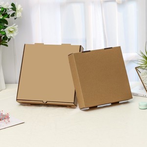 Boîte à pizza en carton 6 9 10 12 pouces Logo personnalisé imprimé Laminé Carton ondulé de qualité alimentaire Boîte à pizza jetable - Product Image 5
