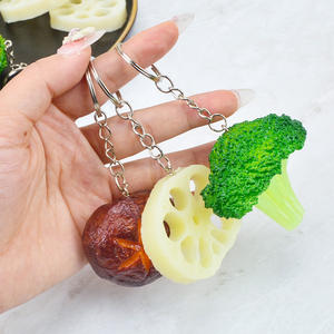 Modelos de Frutas y Verduras Simuladas, Mini Comida de Juguete: Maíz, Champiñones Shiitake, Brócoli, Rodajas de Raíz de Loto - Product Image 4