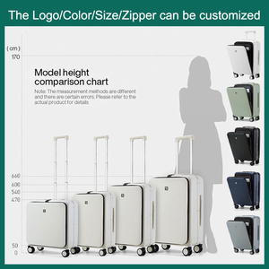 <span class=keywords><strong>Valigia</strong></span> Trolley Hanke con Apertura Frontale, Stile Business, Serratura TSA, Ruote Girevoli, Lussuosa e Intelligente, Leggera, Bagaglio a Mano, <span class=keywords><strong>Valigia</strong></span> Rigida - Product Image 3