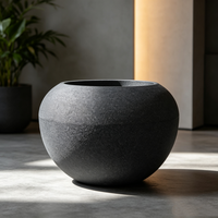 Grand pot de jardin, maceteros, pots de fleurs d'extérieur, pot de fleur rond 80 cm, pot de plante de grande taille