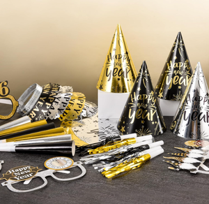 Bonne année papier cône casquettes chapeaux bandeau Photo accessoires <span class=keywords><strong>lunettes</strong></span> <span class=keywords><strong>frange</strong></span> éruptions fabricants de bruit pour la décoration de fête du nouvel an - Product Image 2