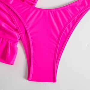 Bikini-<span class=keywords><strong>Badeanzug</strong></span> Strandmode Damen Konservativer Schlankheits-Effekt Kleid-Stil Gerüschter Separater <span class=keywords><strong>Badeanzug</strong></span> Dreiteiliger Überzug - Product Image 3