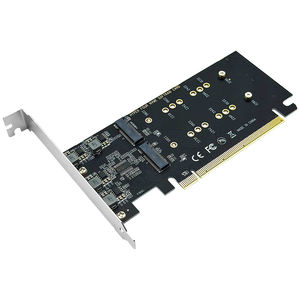 PCI-Express การ์ด X16เป็น4พอร์ตฮาร์ดดิสก์ NVMe SDD PCIE4.0 <span class=keywords><strong>M</strong></span>.2อะแดปเตอร์ขยายความเร็วเต็มรูปแบบสำหรับคอมพิวเตอร์เดสก์ท็อป - Product Image 1