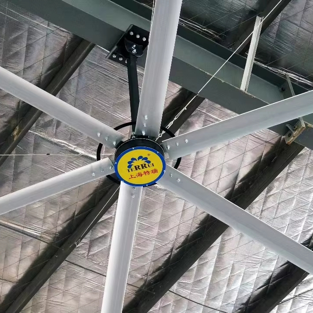 6.1m HVLS Industrial Ceiling Fan for Airport Warehouse Train Station, Government Project, Low Noise Energy Saving