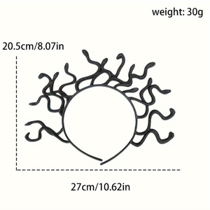 Halloween cổ điển Medusa rắn trang phục Headband cosplay Dress-up Mũ sắt Carnival Mardi Gras Masquerade Nguồn cung cấp bên - Product Image 6