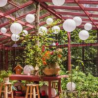 [Je suis vos FANS] lanternes décoratives de noël colorées suspendues lanternes en papier chinois pour les vacances et la célébration