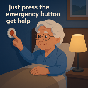 Système de sécurité domestique intelligent <span class=keywords><strong>à</strong></span> bouton panique <span class=keywords><strong>à</strong></span> pression unique pour les personnes âgées <span class=keywords><strong>aide</strong></span> instantanée tranquillité d'esprit - Product Image 4
